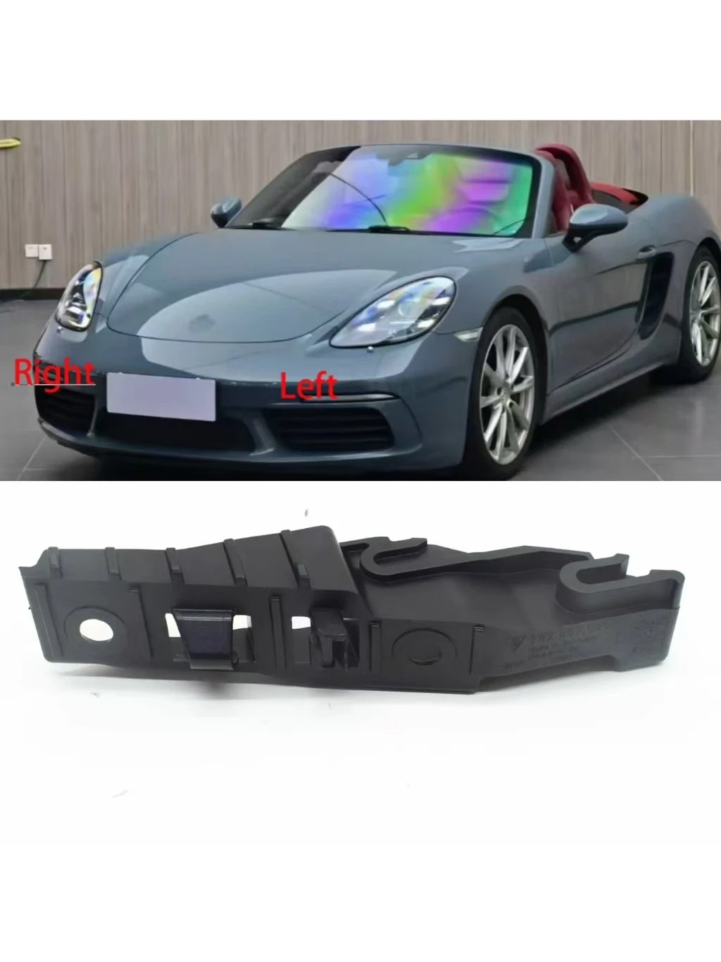 

Front Cover Bumper Bracket For Porsche 718 Boxster Cayman 982 2016-2021 982807055 982807056