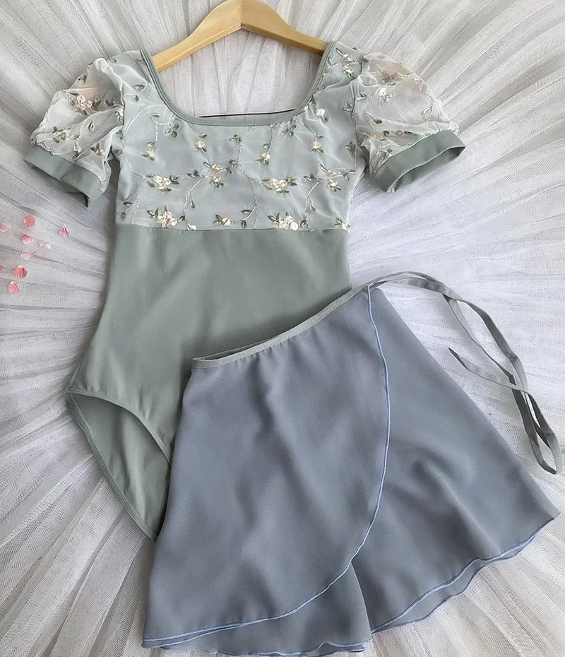 

Ballet Dance Leotards Women Short Sleeve Lace Gymnastics Exercise Costume Adult Cheap Ballet Leotard Girls Dance Wear