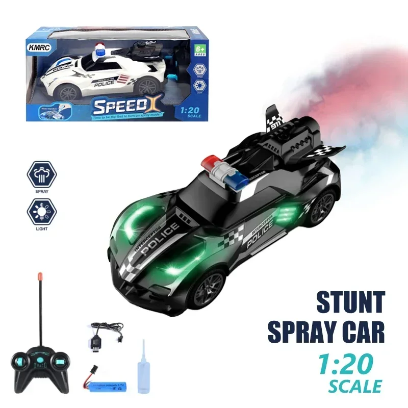 1/20 Mini RC Car Remote Control Drift Spray Racing with Light Car Toys for Boys Gift 2.4G Kids Vehicles Children's Day Gifts