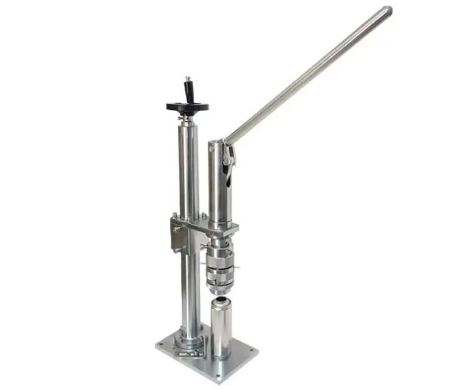 Small Manual Aluminum Can Aerosol Bottle Sealer for Nasal Sprays Capging Food-Safe Metal for Manual Aerosol Bottle Capping