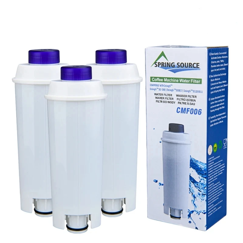 TÜV SÜD Certified DLS C002 Coffee Water Filter, Compatible with De\'Longhi 5513292811, CFL-950, SER3017, ECAM/ESAM/ETAM Series,