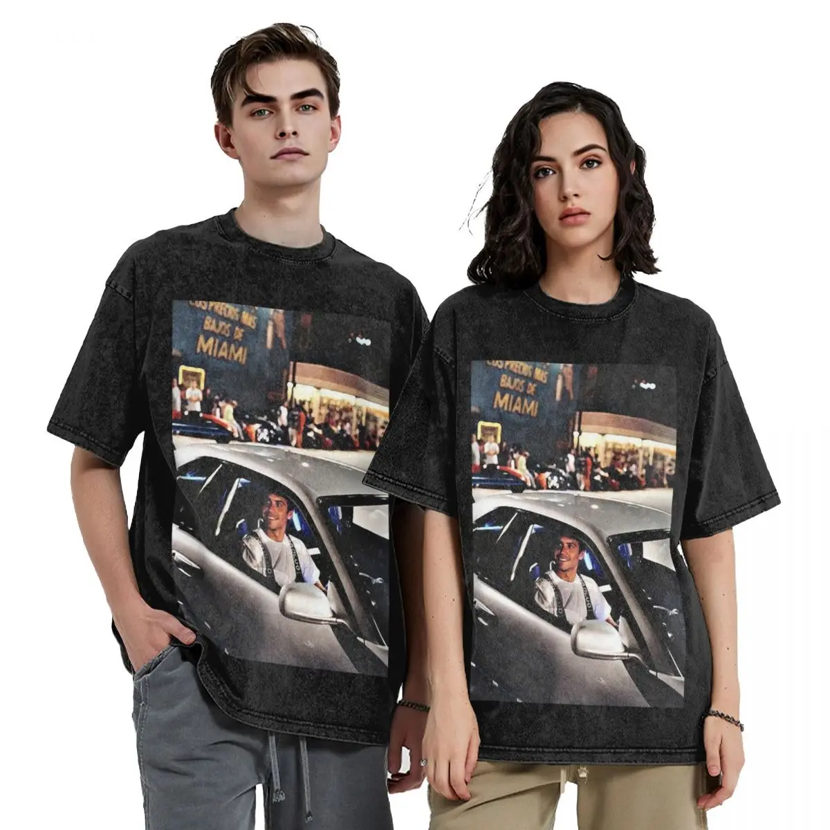 Paul Walker Fast And Furious Hip Hop Short Sleeve T-Shirts Washed Tops Tees Streetwear T Shirt Casual for Men woman
