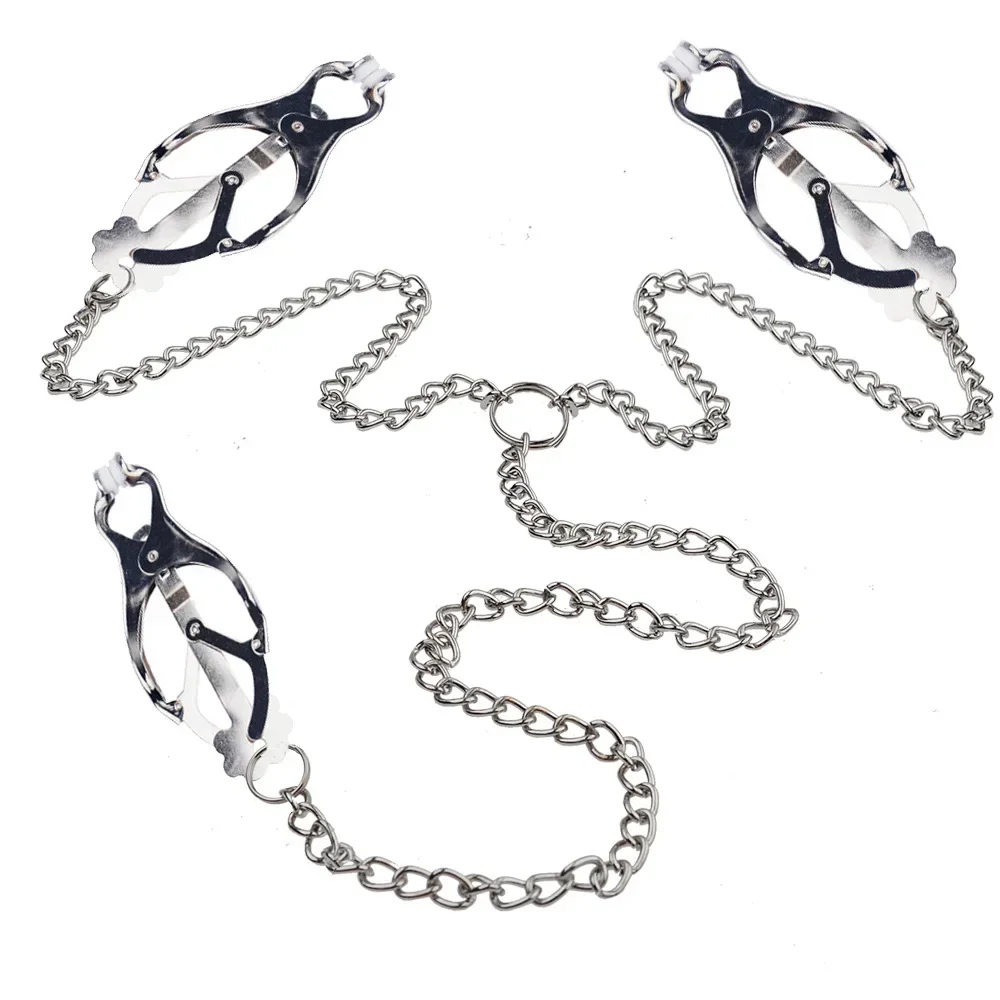 BDSM Passion Sex Play Toys Vaginal Clamps Clitoris Stimulator Breast Clamps For Women Flirting Metal Flirt Slaves Nipple Clips
