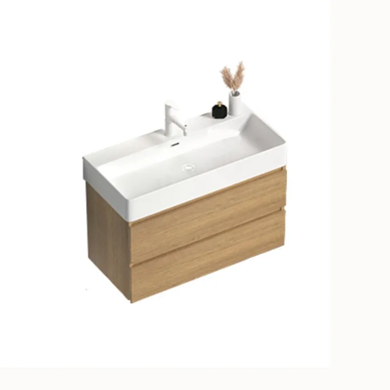 

18C Thickened E0 Grade Environmental Protection Board Bathroom Vanity Wooden Bathroom Cabinet Vanity with Sink