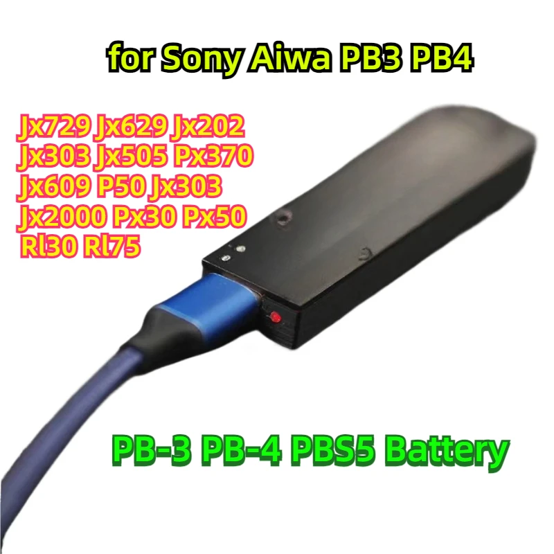 PB-3 PB-4 PBS5 Battery for Sony Aiwa PB3 PB4 Jx729 Jx629 Jx202 Jx303 Jx505 Px370 Jx609 P50 Jx303 Jx2000 Px30 Px50 Rl30 Rl75