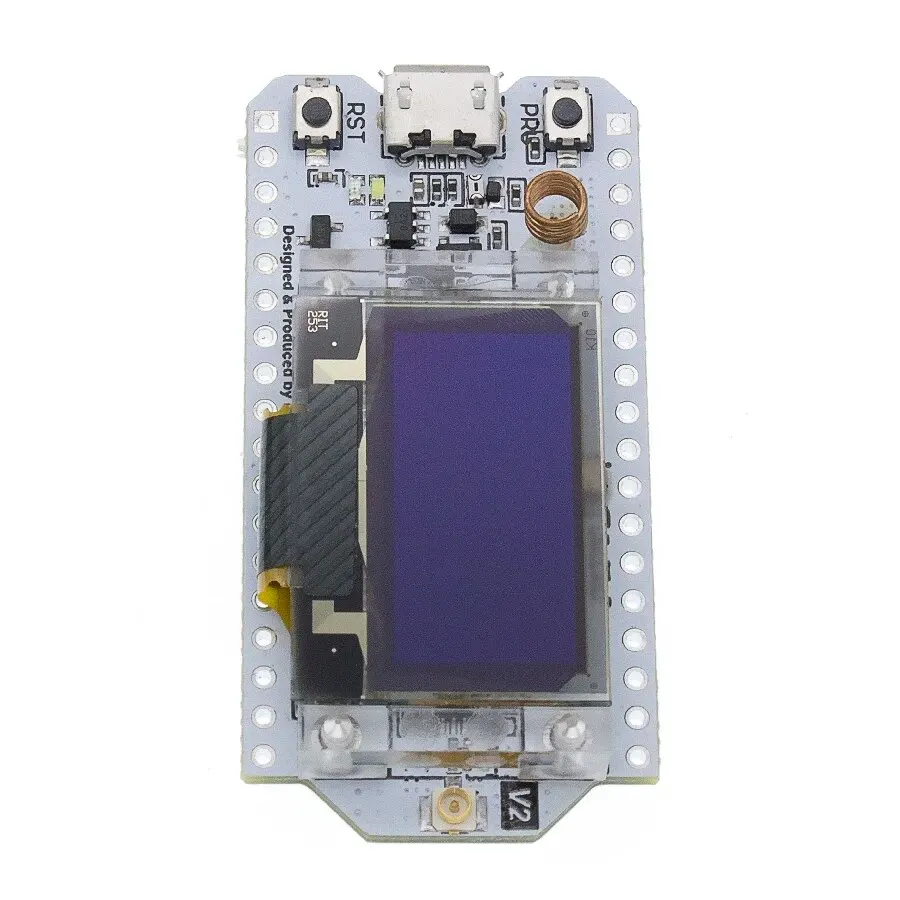 SX1276 ESP32 LoRa 868MHz-915MHz Pantalla OLED azul de 0,96 pulgadas Kit WIFI Bluetooth 32 Placa de desarrollo