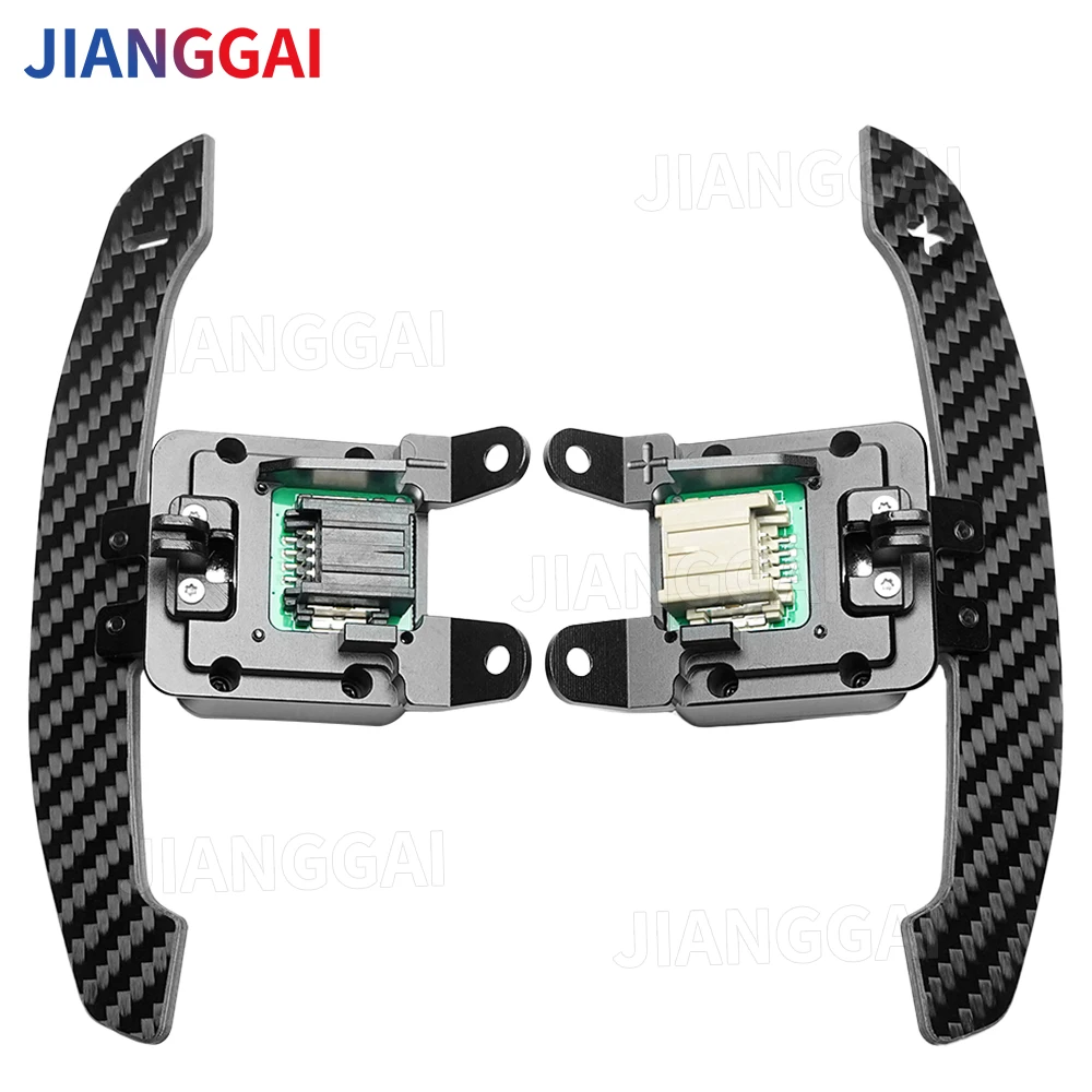 

Magnetic Carbon Fiber Paddle Shifters Quick Rebound Crisp Shifting For Cadillac CT4 CT5 2020-2024 XT4 2018-2024 Car Accessories