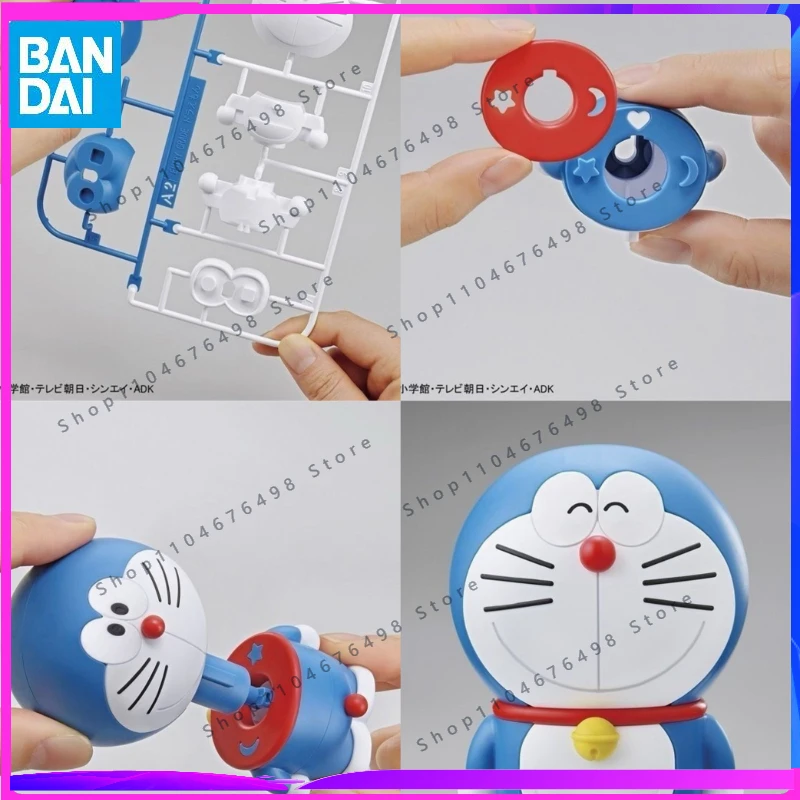 Figura de Anime Original de Bandai, Doraemon, Grado Básico, Figura de Acción de Anime de Doraemon, Modelo para Armar, Juguetes de Regalo para Niños
