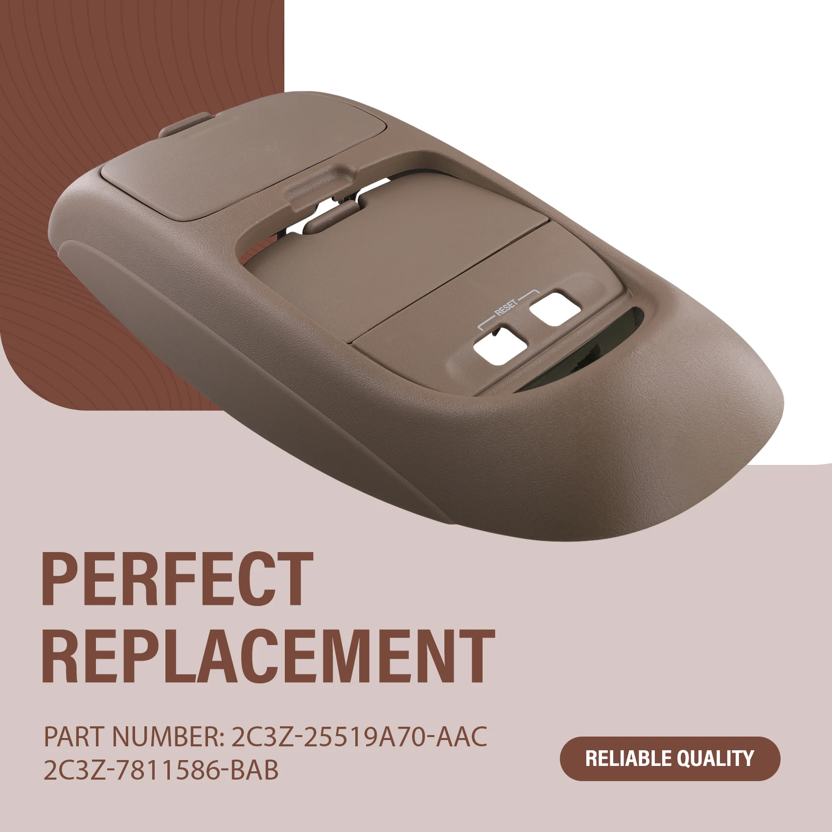 

Новая верхняя консоль ABHY 2C3Z-25519A70-AAC для Ford F-250 F-350 F-450 F-550 Super Duty 2002-2004