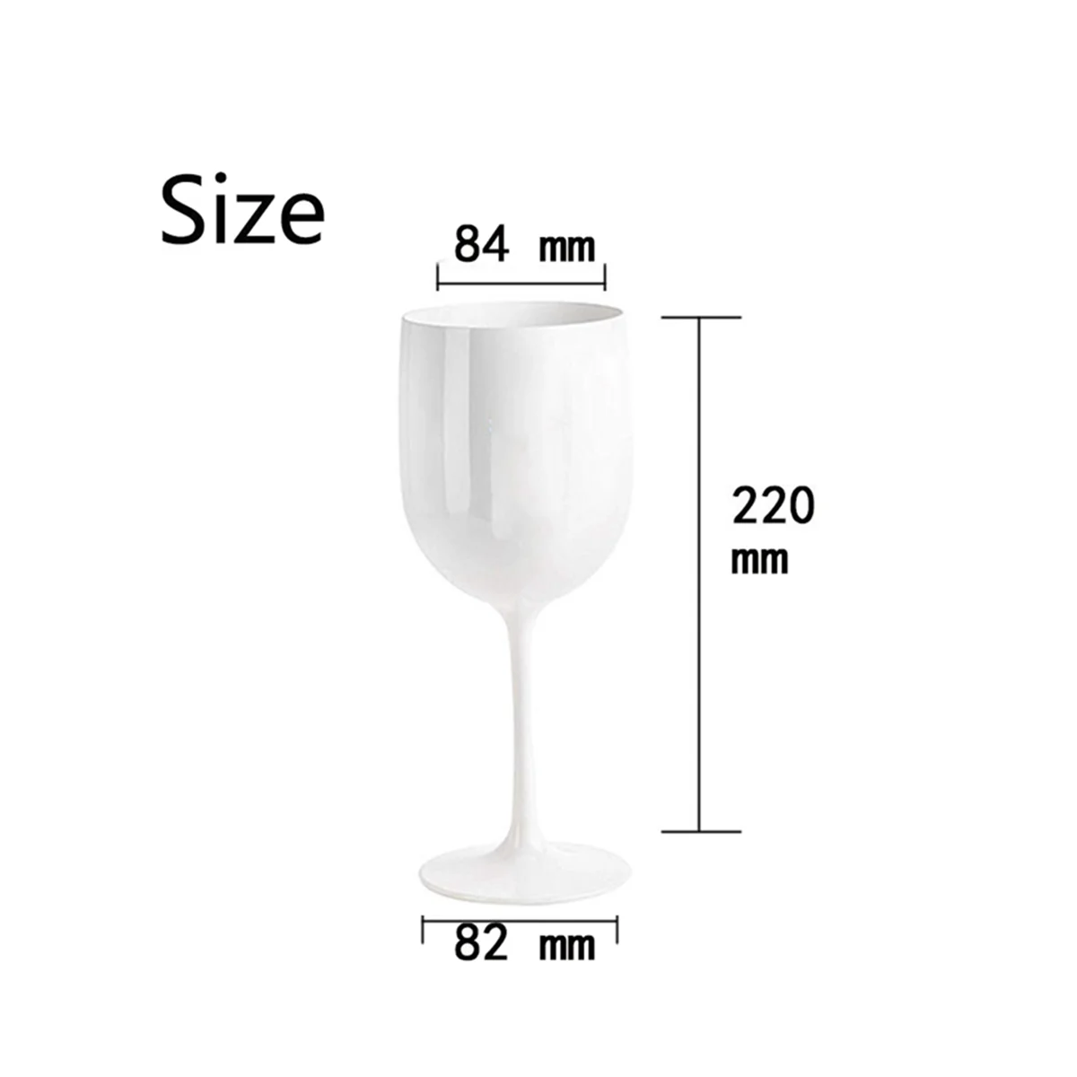 4Pcs Legant and Unbreakable Wine Glasses, Plastic Wine Glasses, Very Shatterproof Wine Glasses