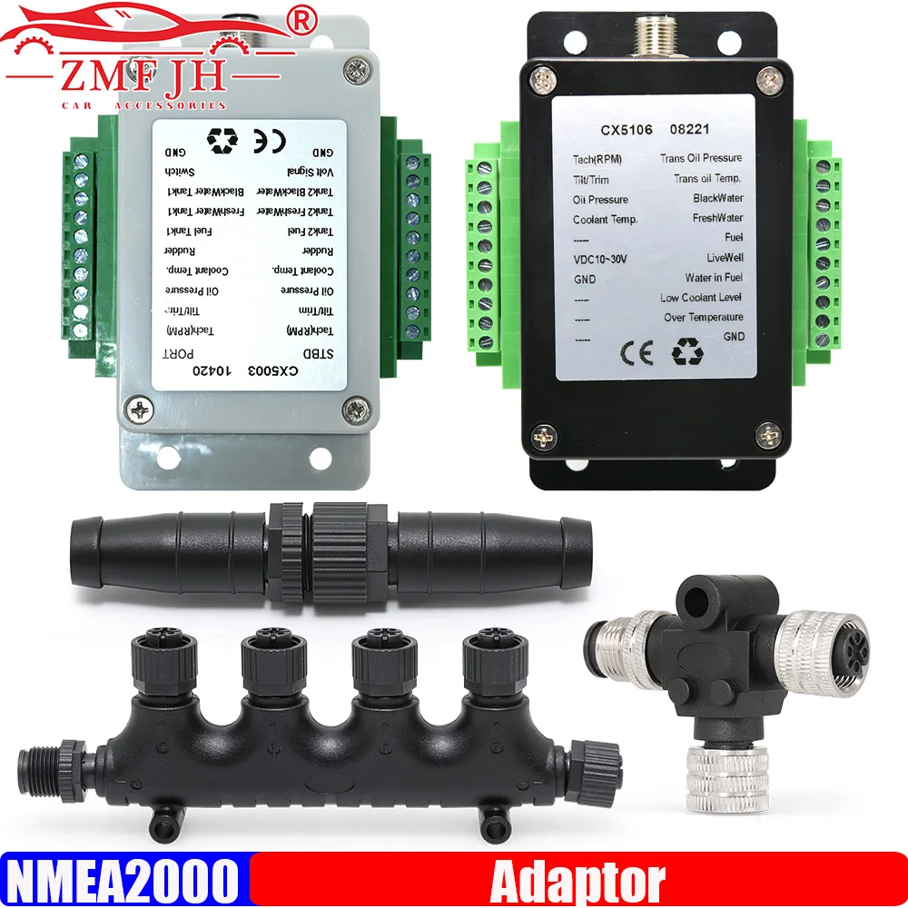 

Многофункциональный адаптер ZMFJH NMEA2000 с разъемом M12, 3 порта, конвертер для судов и яхт, подключение одноканального/двухканального преобразователя линии связи