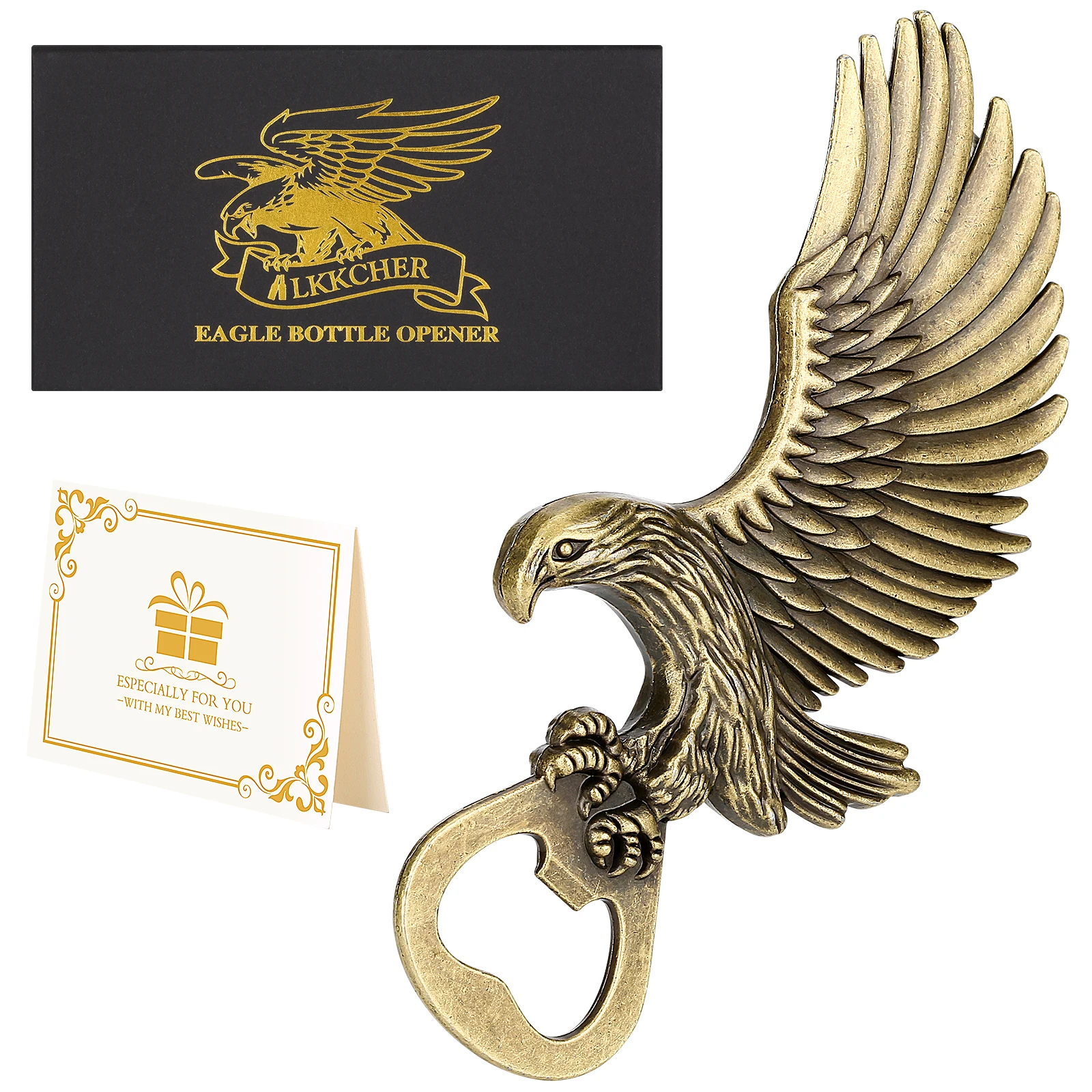 

Eagle Original Beer Bottle Opener Gifts Box Set Men Bronze Zinc Alloy Bottle Beer Gadget Bar Kitchen Accessories Abrebotellas