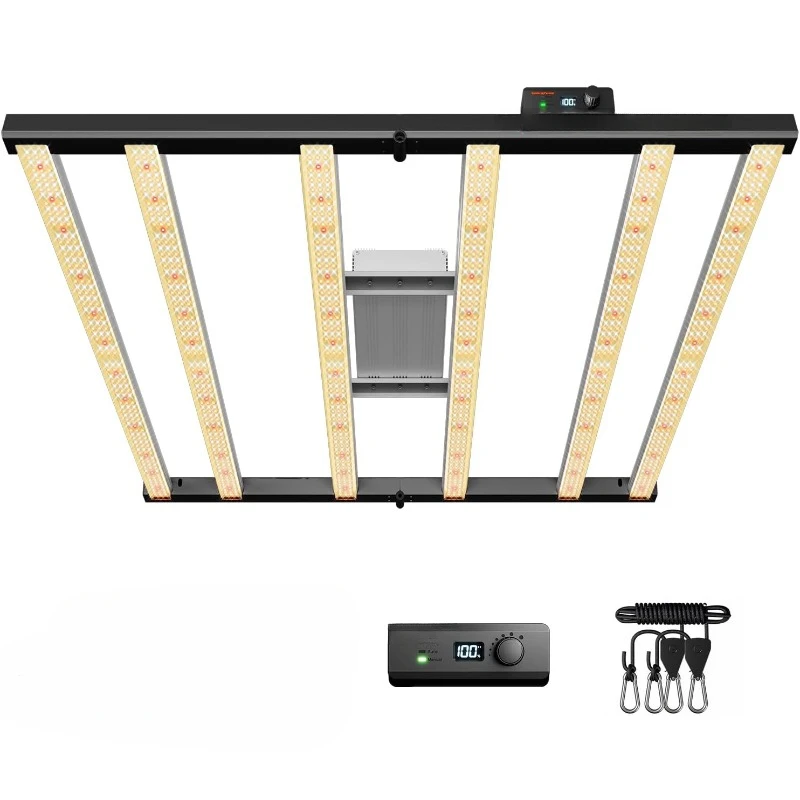 LED Grow Light LM301H EVO Diodes Full Spectrum Dimmable Daisy Chain Bar Style Growing Lamp for Indoor Plants 4x4ft Coverage