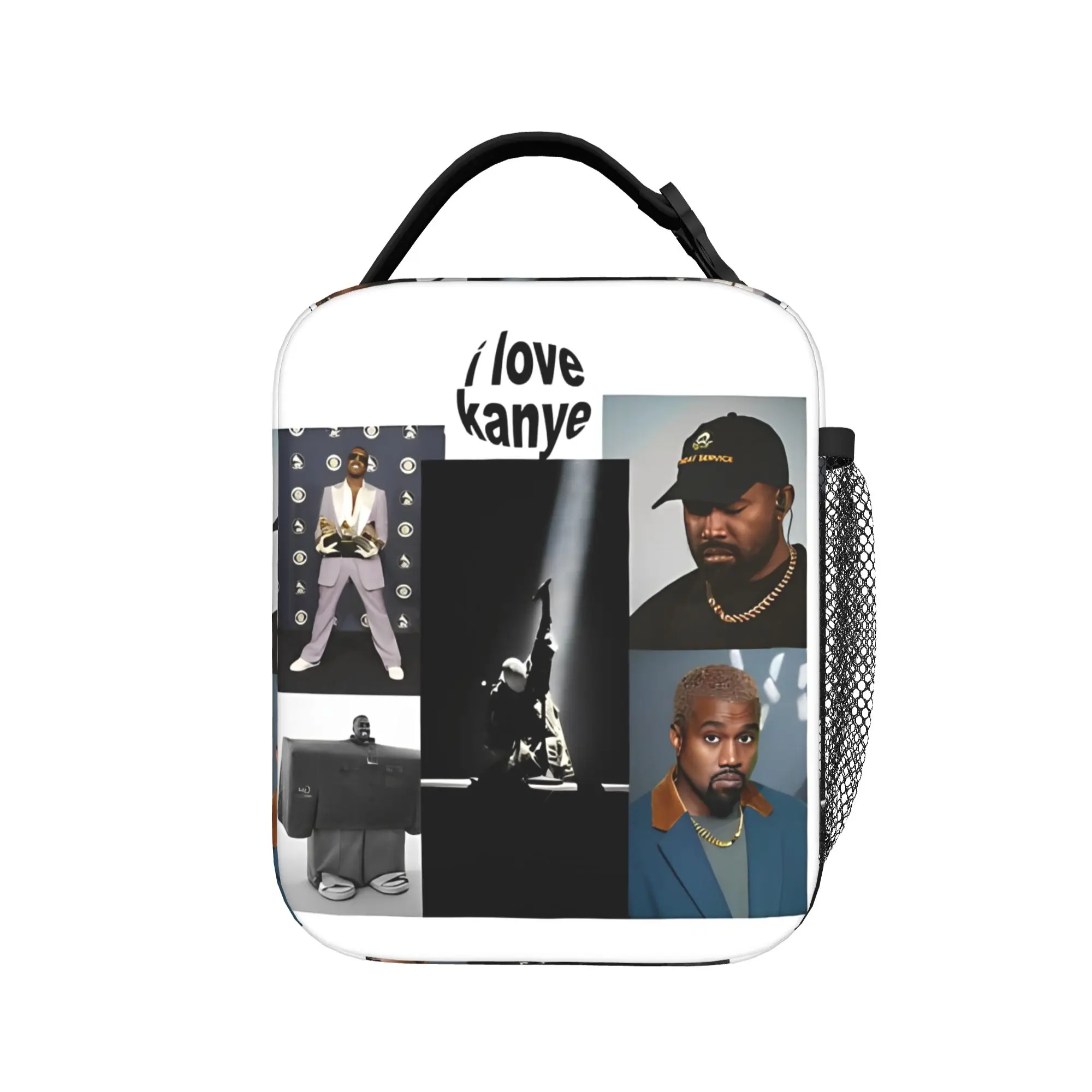 Kanye West Rock Insulated Lunch Bag Meme Hip Hop Rap Style Lunch Container Cooler Bag Lunch Box Tote College  Outdoor Men Women