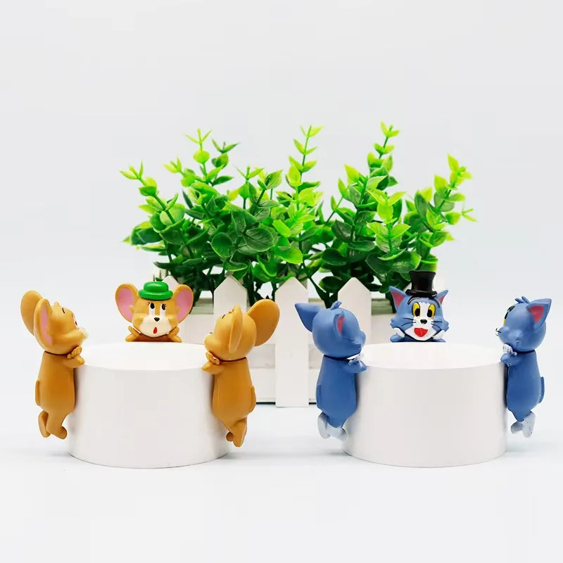 جديد القط والفأر دمية صغيرة صندوق أعمى أنيمي نموذج الملحقات الكرتون شاشة الهاتف دمية لطيف سطح المكتب الديكور هدية