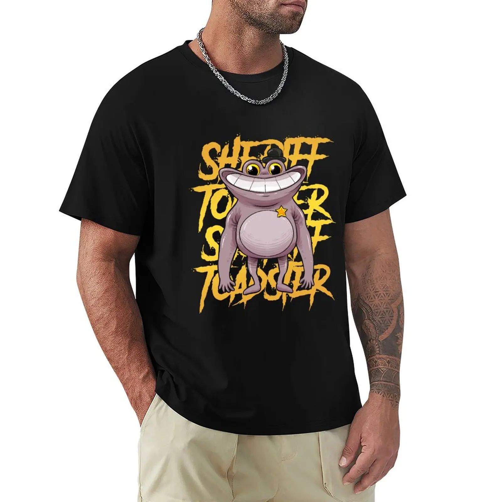 

GARTEN OF BAN BAN SHERIFF TOADSTER T-Shirt Summer Print Short Sleeve Tee