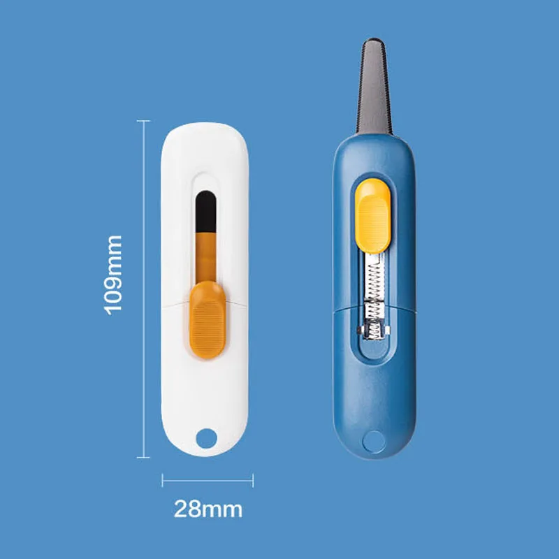 ديلي سكّين متعدّد الاستخدامات سكين جيب متعدد الأغراض Nosж صندوق ورقي القاطع رسالة فتاحة مكافحة اللصق شفرة قابلة للسحب للمنزل مكتب