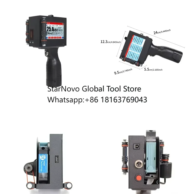 2026 Hot！ Wholesale 12 7mm 25 4mm TIJ Portable Mini Inkjet Printer Handheld Batch Coding Machine