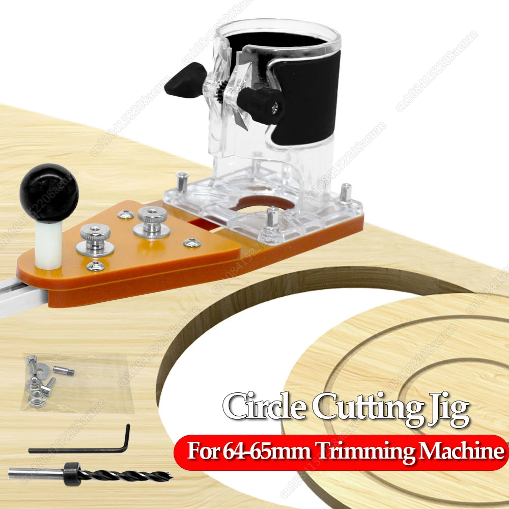 

Circle Cutting Jig For Makita Electric Hand Trimmer Wood Router Milling Circle Slotting Trimming Machine Woodworking Tools New