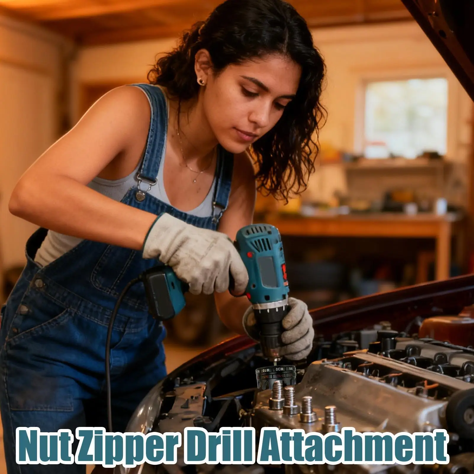 Porca corredor parafuso perfuração bit fixação prendedor de liberação rápida porca zíper ferramenta para broca para eletricista técnico manutenção