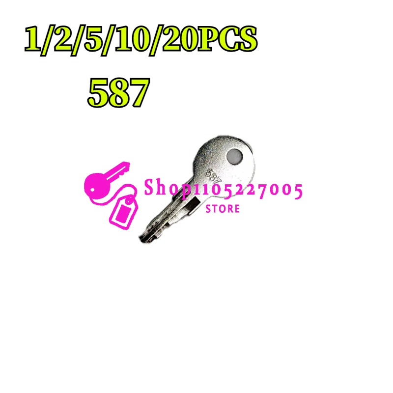 JLG Heavy Construction Equipment 7012587 Ignition Starter Key 587 ELI80-0106 For 1/2/5/10/20PCS 587 Key