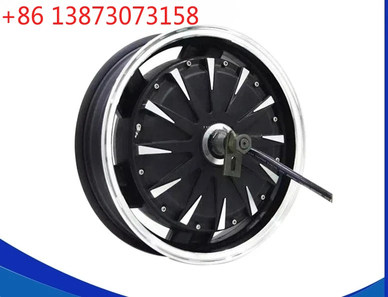 Двигатель QS, 14 дюймов, 5000 Вт, 260 двигатель ступицы колеса электронного скутера (45 ч), 77 А, 72 В, тип V3, 1320 об/мин