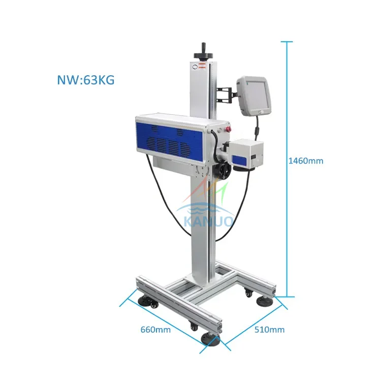 Stampante LASER data di scadenza codice Batch stampante Laser per sacchetti di plastica cavo cavo PET bottiglia macchina per marcatura Laser