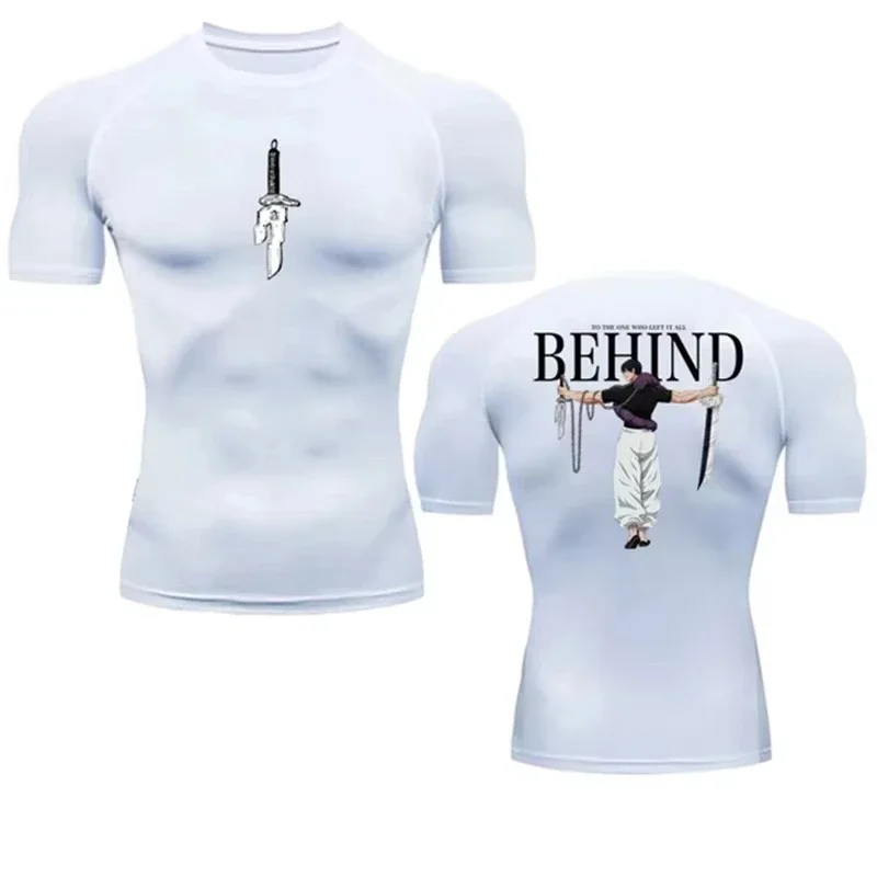 Men's T-shirt Men Running Sport T Shirt Men Compression Fitness Tops Tee Quick DryTight Training Gym Sport Running Shirts