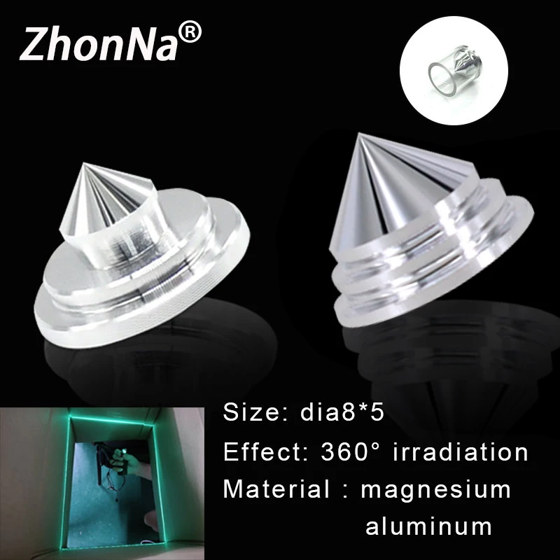 

Laser Cone Lens 360° Irradiate Line Type For 360 Laser Level Laser Module Magnesium Aluminum Alloy Material With Glass Tube9*5.5