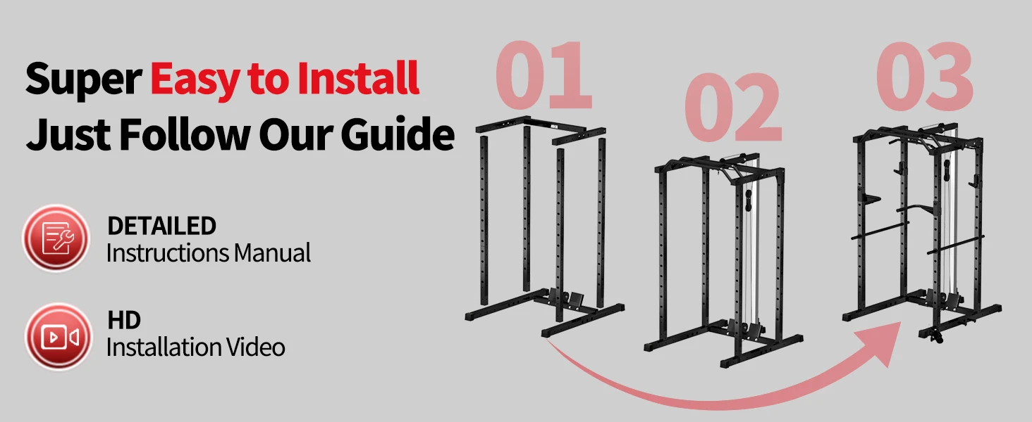 power rack with pulley system