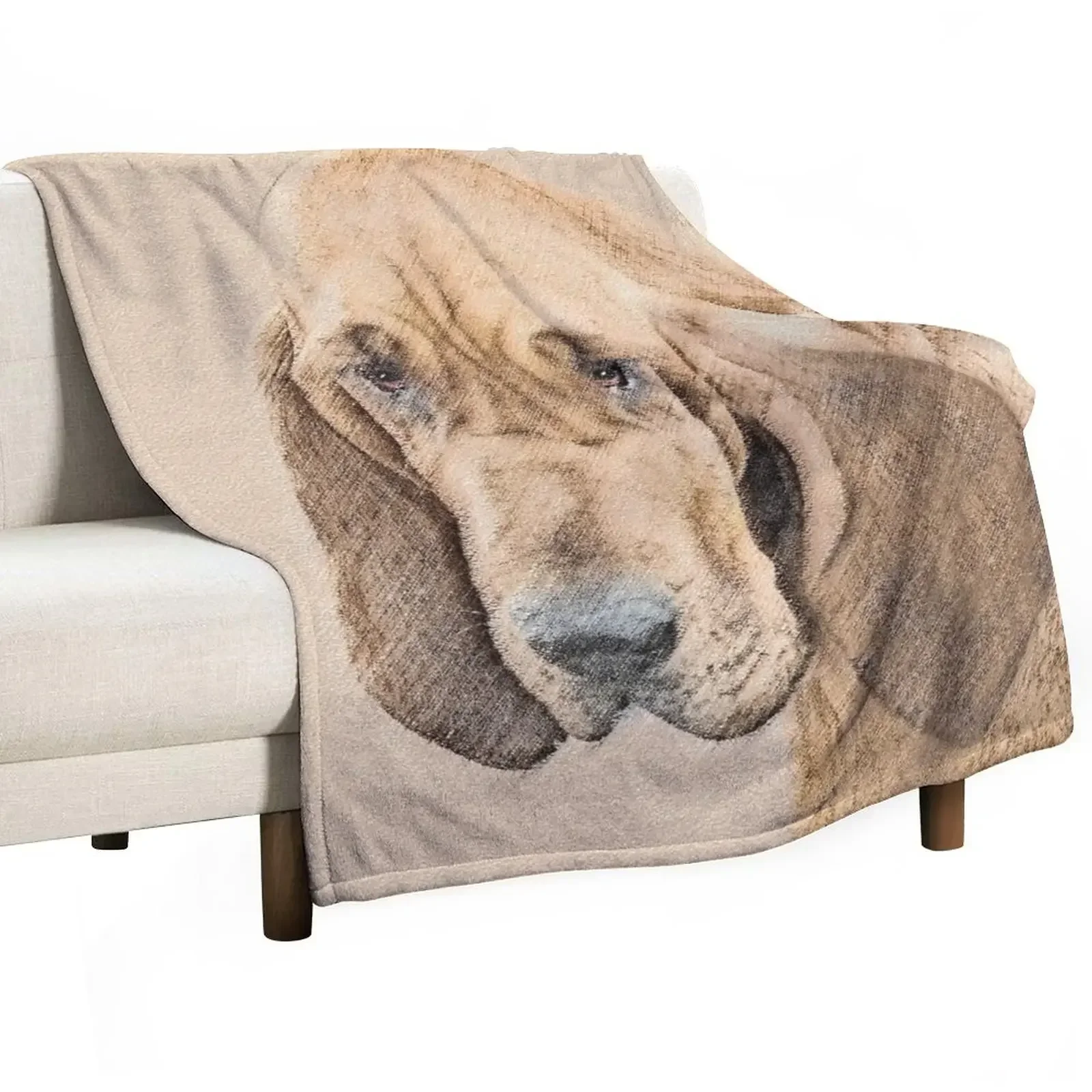 

Bloodhound Throw Blanket for winter Plush Furry Blankets