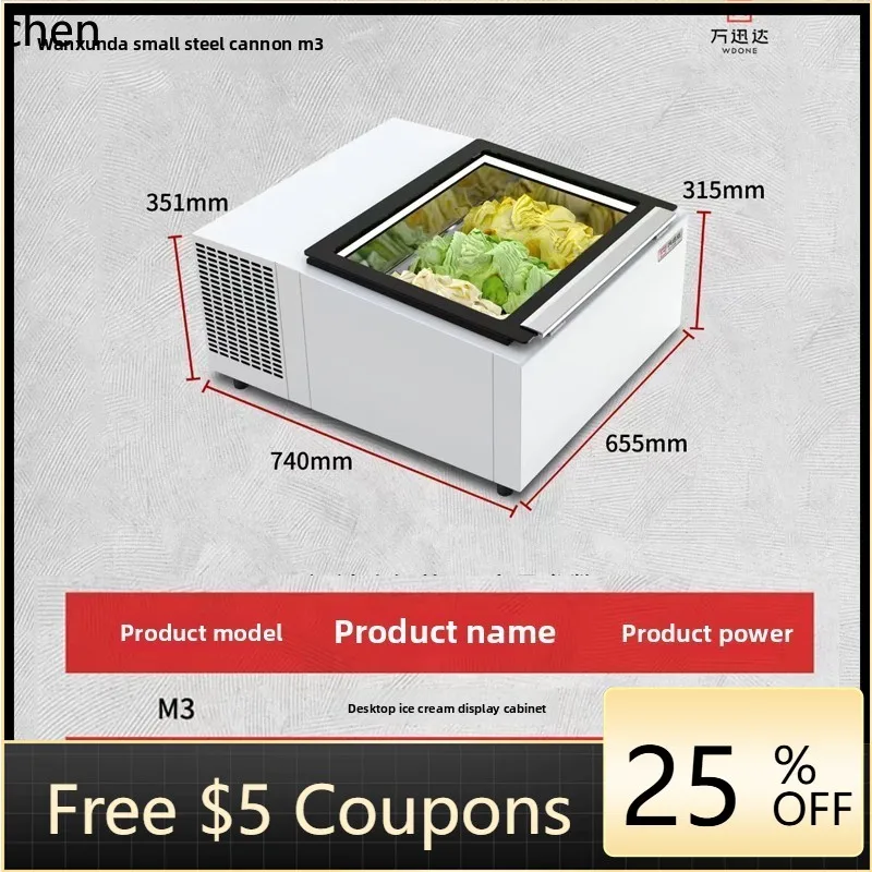 

ZS Шкаф для мороженого Маленькая настольная коммерческая морозильная камера для мороженого