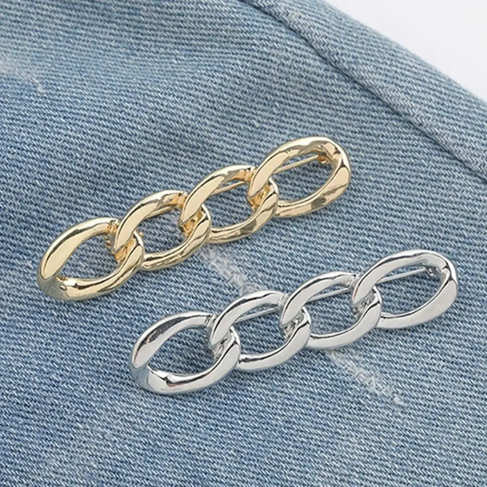 Alloy Pants Button Tightener Waist Buckle Button Clasps Jean Fit Tighten Buckles Adjustable Bronze Twist Chain Brooches Gift