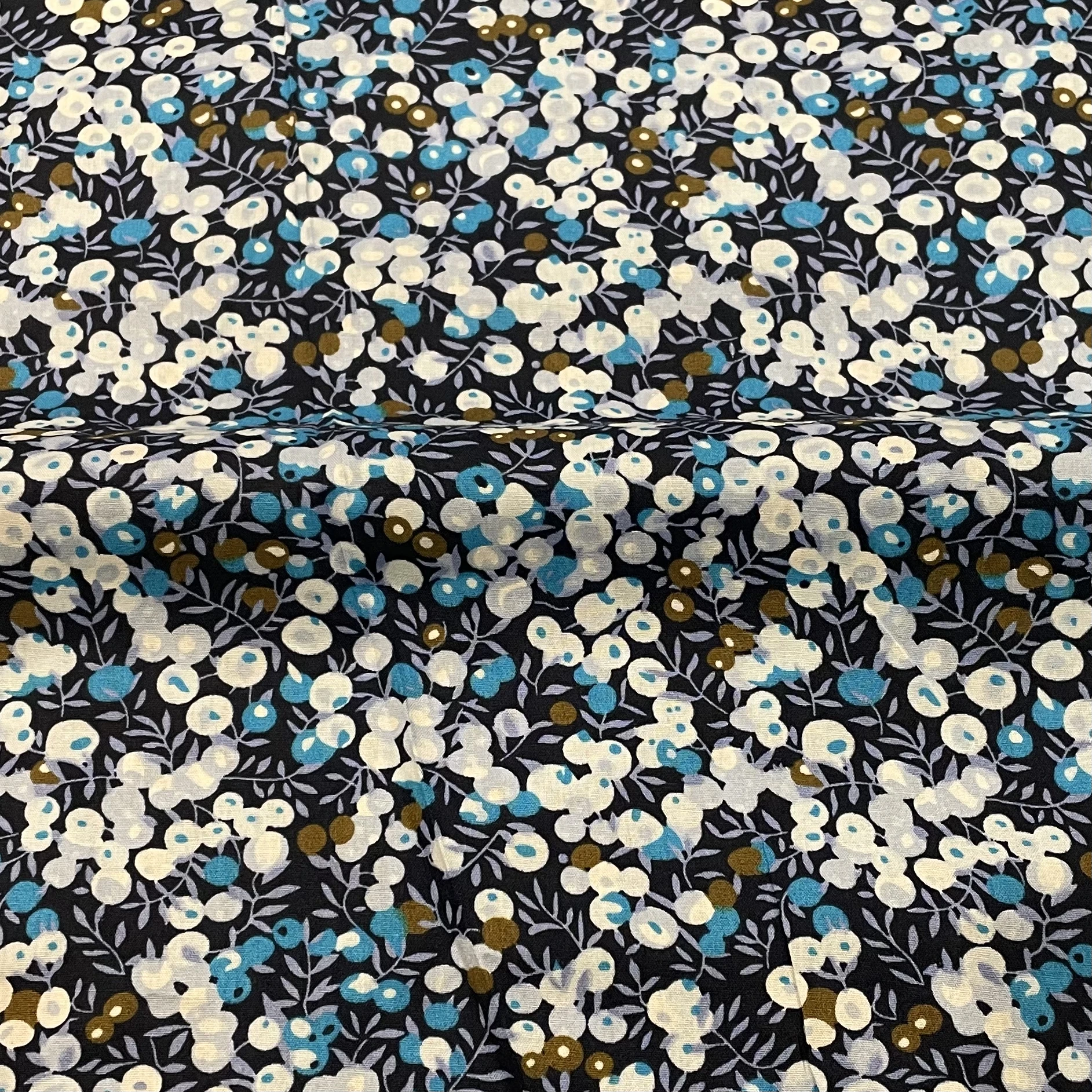 Blueberry Floral 40SLike Tissun Liberty Cotton Fabric For Kids Baby Sg Cloth Dresses Skirt DIY Handmade Poplin Patchworkewin DlY