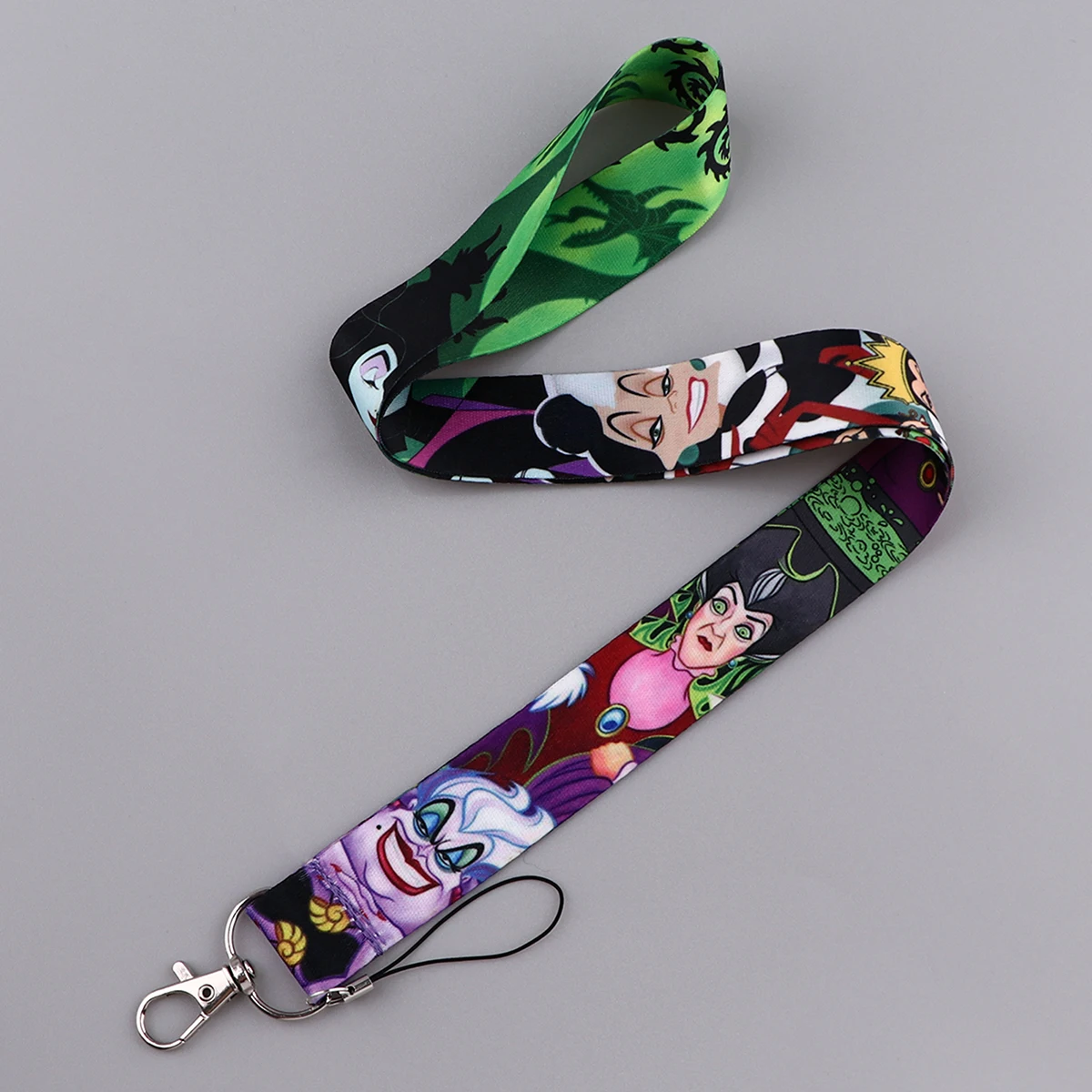 Villain Card Holder Evil Queen Neck Strap Lanyards Keychain ID Bus Credit Card Pass Hang Rope Lariat Keyrings Lanyard Accessory