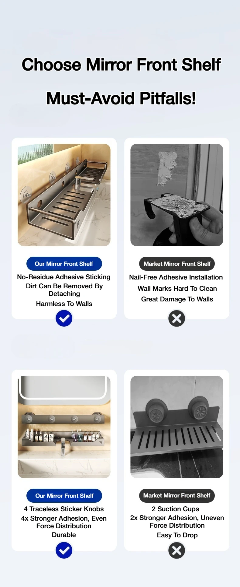 Suction-Cup Sink Organizer Shelf — product detail 4
