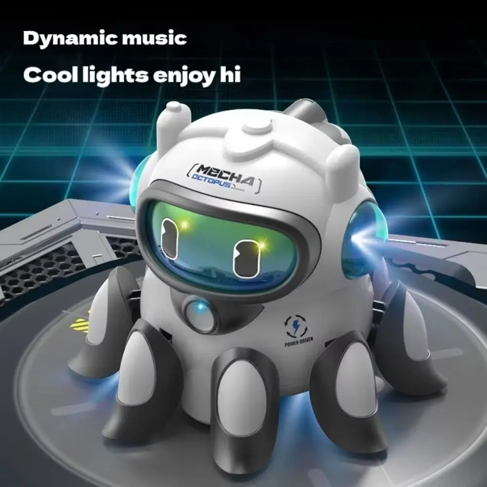 Color Light Universal Octopus Doll Swing Motion Automatic Obstacle Avoidance Electric Walking Toy Electric Machinery