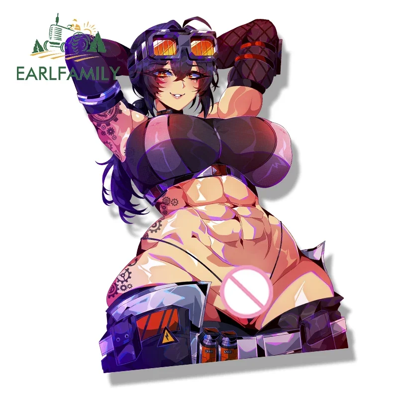 EARLFAMILY clé maman grâce Howard Fanart autocollant de voiture Zenless Zone zéro Chibi grande tête Waifu décalcomanie NSFW Peeker gifle autocollants