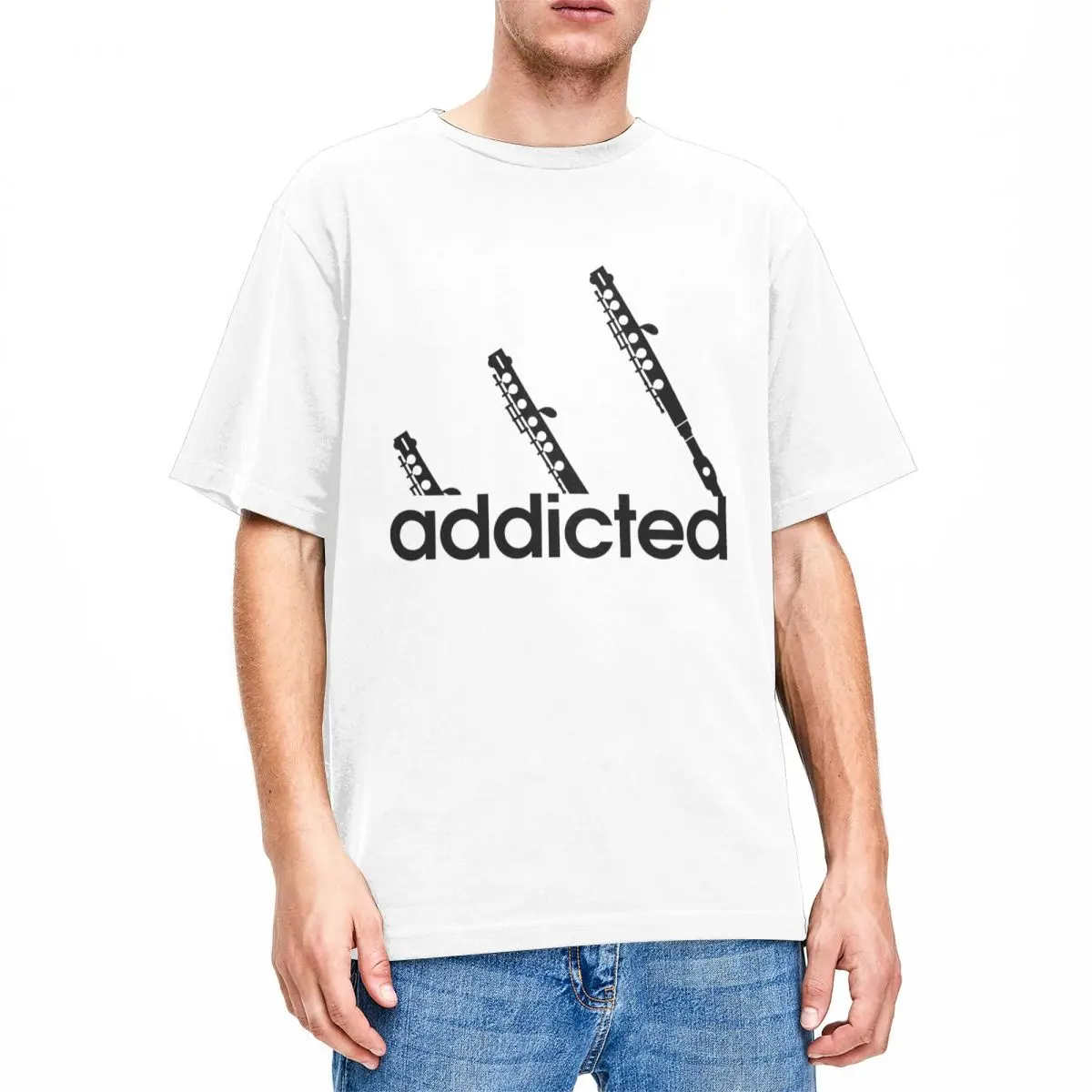 Piccolo Music Addicted T Shirts Apparel for Men Women 100% Cotton Hipster Piccolo Fan Lover Player T-shirt Short Sleeve Clothes