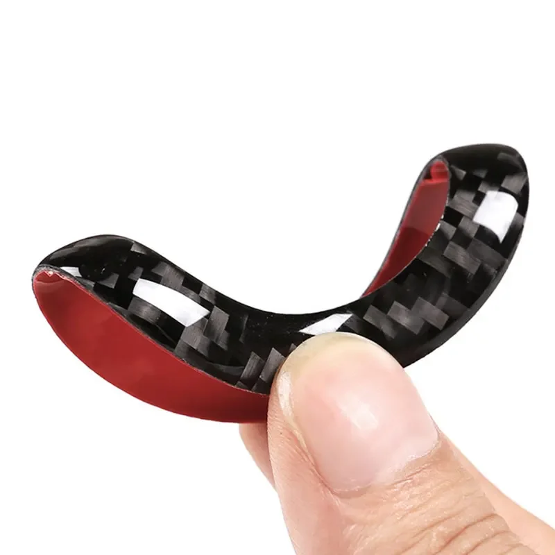 For VW Golf MK6 MK7 Jetta MK5 Passat B6 B7 CC Polo Tiguan Skoda Octavia Fabia Car Steering Wheel Logo Carbon Fiber Cover Decor view 5