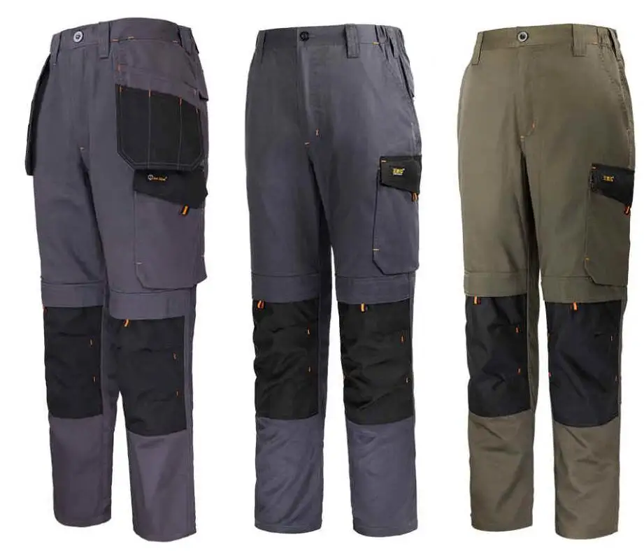 Pantalones Cargo tácticos para hombre, pantalón de construcción con múltiples bolsillos, pantalones de electricista finos para verano y primavera