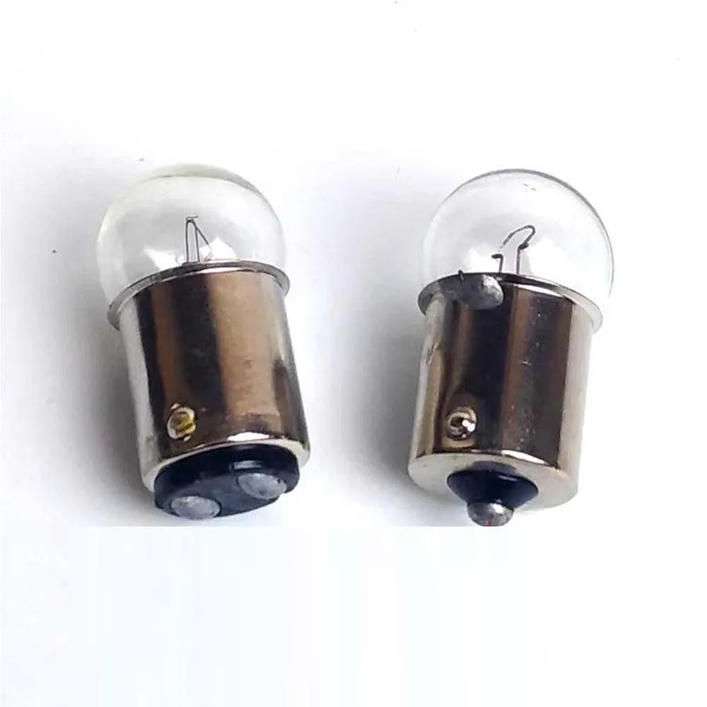 HoneyFly 10pcs BA15S/BA15D Indicator Lamp Bulb 6V/12V/24V/30V/36V Pilot Light Machine Tool Alarm Wire Lighting Instrument Ligh