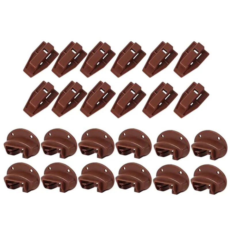 ABEZ 12Sets Drawer Guide Kit,Commercial Slide Style Drawers For Replacement Dresser Drawer Slides Repair Kit With Roller