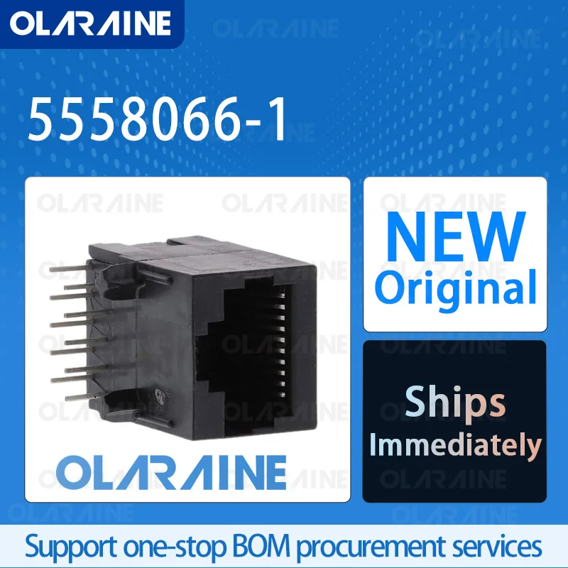 

5/10/50Pcs 5558066-1 100% brand new and original IC chip Modular/Ethernet connectors RJ45 1x1