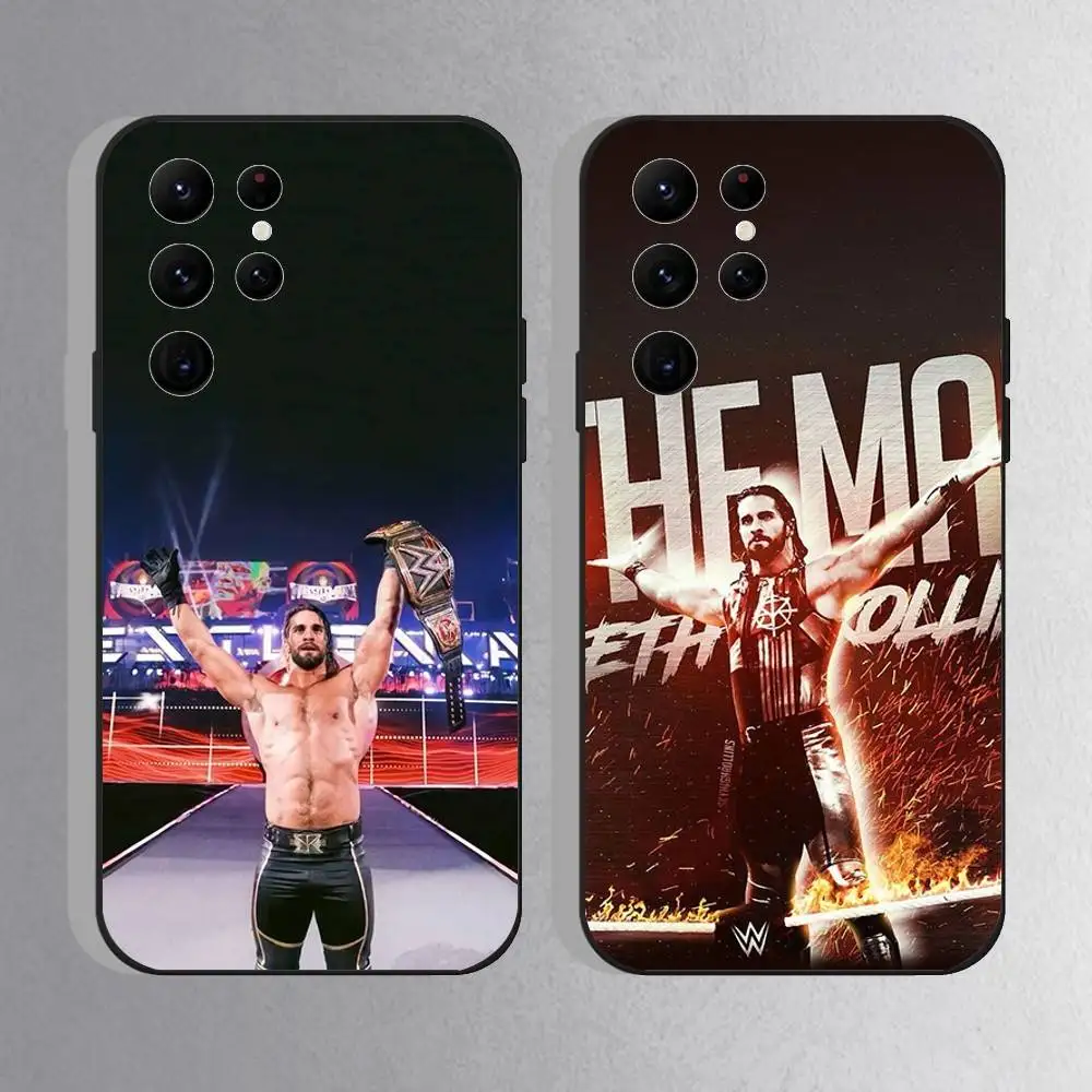 

Seth F-Freakin Rollins Boxing Phone Case For Samsung S25,S24 Ultra,S20,S30 plus,S22 plus,S23,S30 Ultra 5G Silicone Black Shell