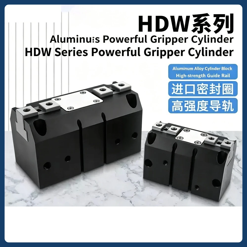 HDW HDW20 HDW25 HDW32 HDW40 HDW50 HDW63 HDW100 Strong Parallel Mechanical Gripper Finger Air Pneumatic Cylinder
