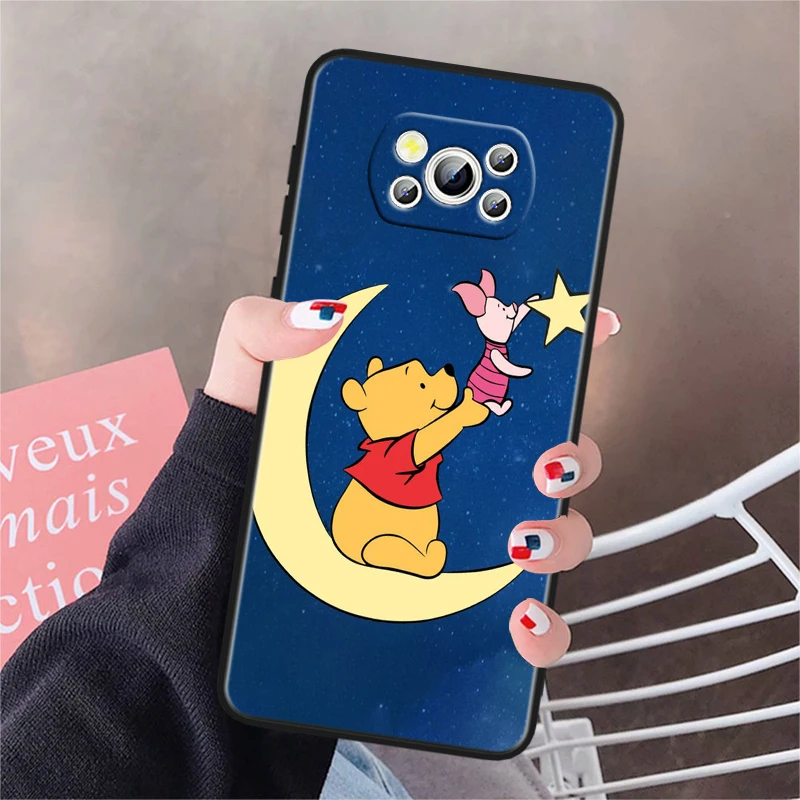 Cool Disney Winnie Bear For Honor V20 10i 10X 9S 9X 9C 9A 8X 8C 8A 7S 7C 7A Magic 5 Lite Pro MAX Black Soft Phone Case