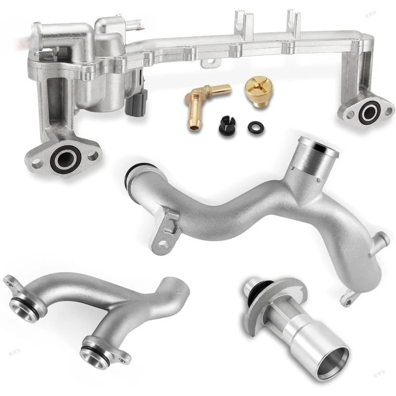 AJ133 5.0L SCV8 LR122709 Upgraded Aluminum Cooling Water Pipe System Kit for Range Rover Sport VELAR for Jaguar Fpace Ftype