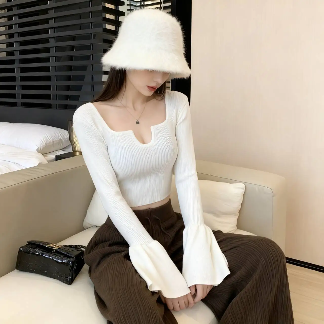 

Свитера Джемперы Пуловеры Женские хлопковые трикотажные изделия Серые Легкие многослойные Рождественский праздник Фестиваль Профессиональные формальные однотонные OL