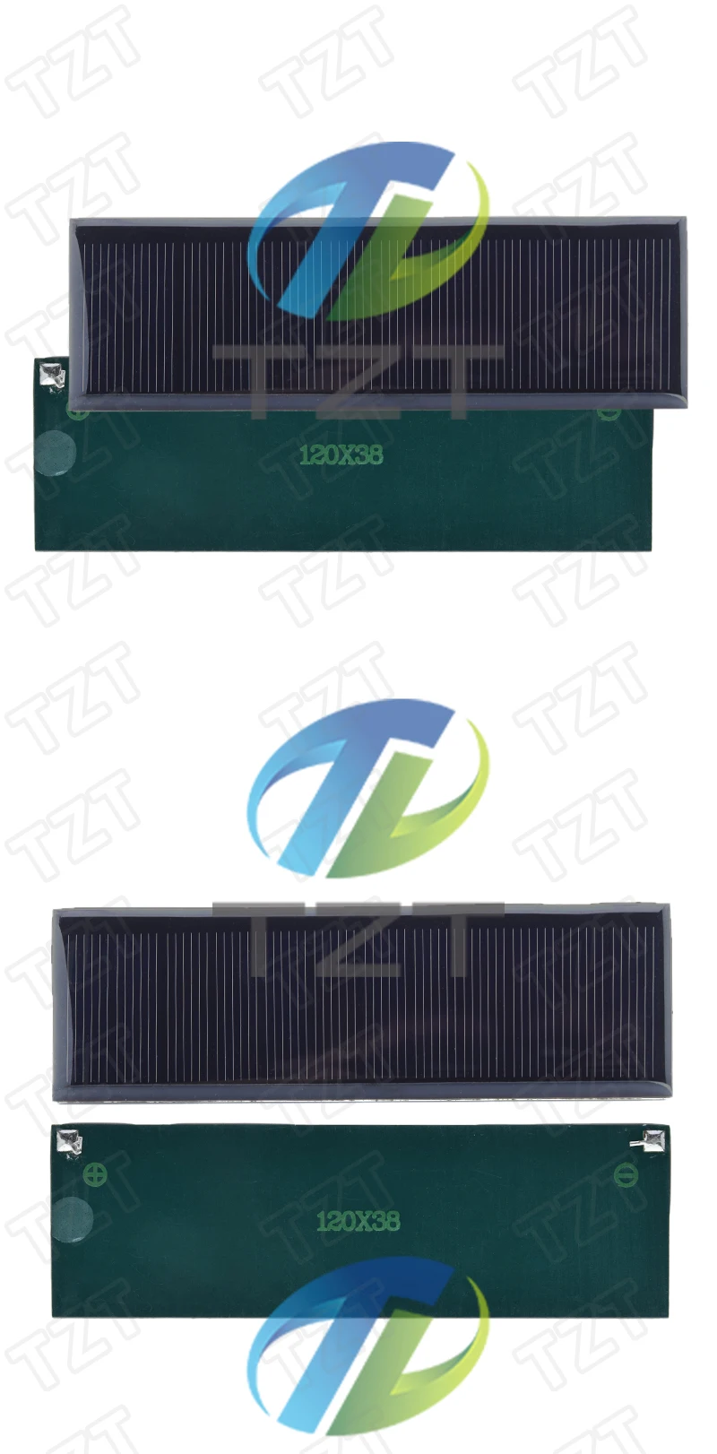 TZT 1/3 Stück 6V 100mA 0,6W Solarpanel Polykristallin 120*38MM Mini Sunpower Solarsystem DIY für Batterie-Handy-Ladegerät – Detail 7